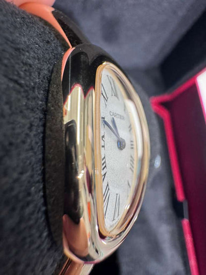 Cartier - Baignoire (Small model) - 23 MM - Yellow Gold - Silvered Dial - WGBA0025 - Size 16