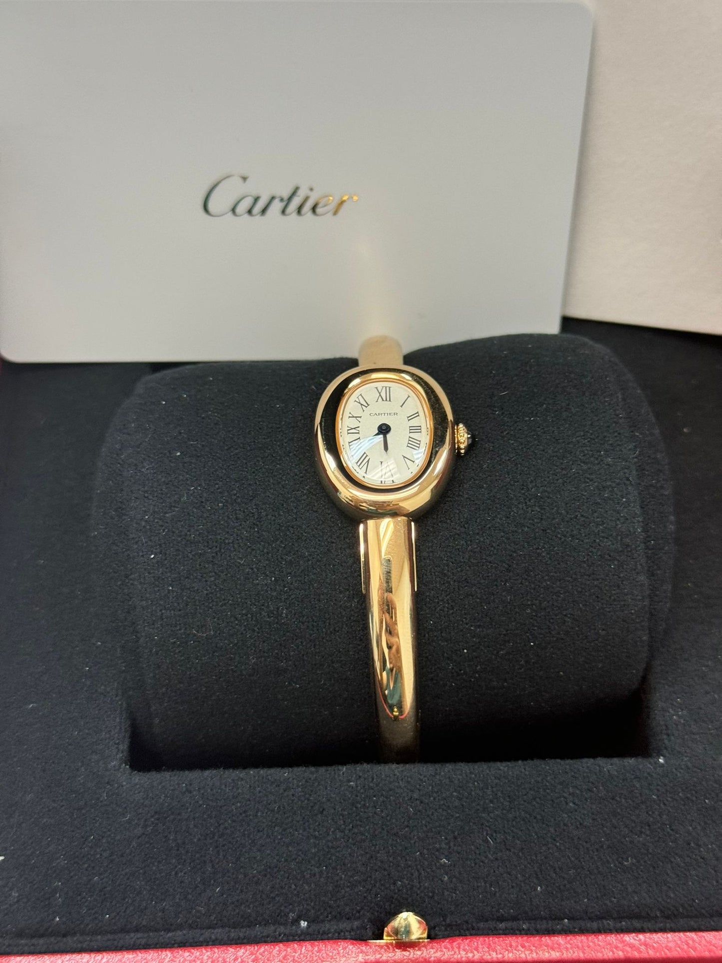 Cartier - Baignoire - 17 MM - Yellow Gold - Silvered Dial - WGBA0035