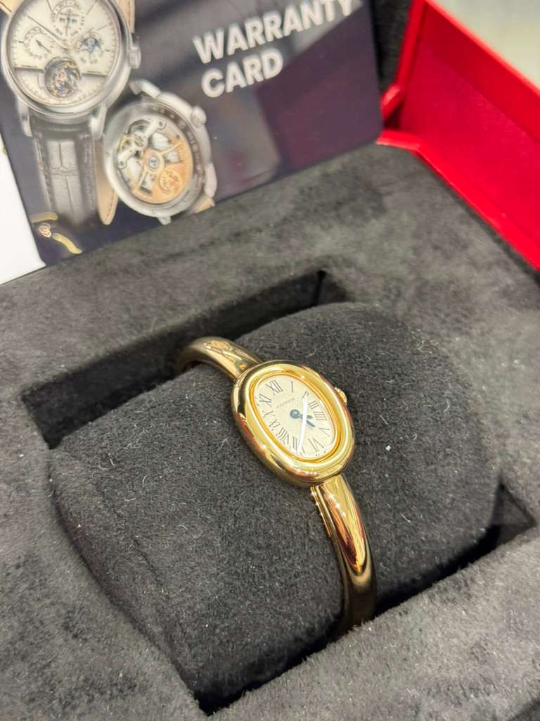 Cartier - Baignoire 16 - 24.6 MM x 18.7 MM - Yellow Gold - Silvered Dial - WGBA0045