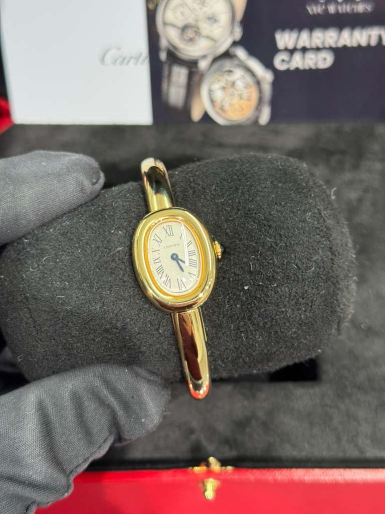 Cartier - Baignoire 16 - 24.6 MM x 18.7 MM - Yellow Gold - Silvered Dial - WGBA0045