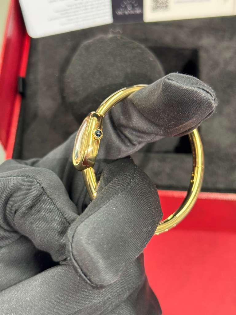 Cartier - Baignoire 16 - 24.6 MM x 18.7 MM - Yellow Gold - Silvered Dial - WGBA0045