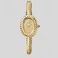 Cartier - Baignoire Clou de Paris - 24.6 MM x 19.3 MM - Yellow Gold - Golden Dial - WGBA0070