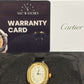Cartier Baignoire Yellow Gold 24.6 MM (Mini model) - Black Patent Leather Strap - Silvered Dial - WGBA0075