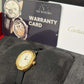 Cartier Baignoire Yellow Gold 24.6 MM (Mini model) - Black Patent Leather Strap - Silvered Dial - WGBA0075