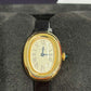 Cartier Baignoire Yellow Gold 24.6 MM (Mini model) - Black Patent Leather Strap - Silvered Dial - WGBA0075