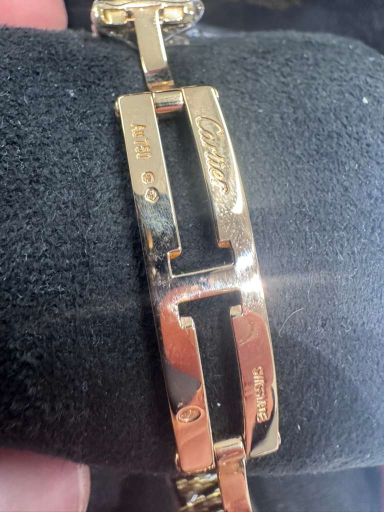 Cartier Panthére De Cartier Yellow Gold (Small Model) 23 x 30 MM - Yellow Gold Bracelet - Yellow Gold Bezel - White Dial - WGPN0038