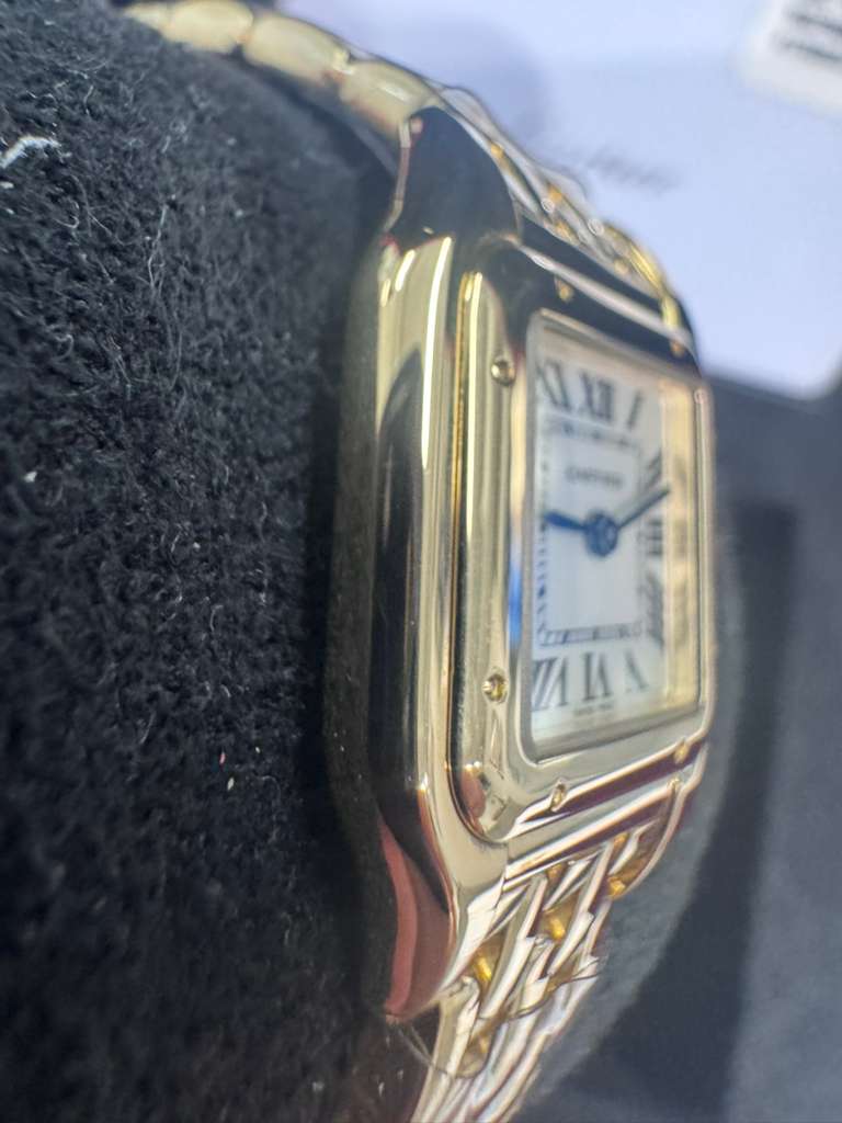 Cartier Panthére De Cartier Yellow Gold (Small Model) 23 x 30 MM - Yellow Gold Bracelet - Yellow Gold Bezel - White Dial - WGPN0038