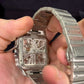 Cartier Santos de Cartier Steel 39.8 MM (Large model) - Steel Bracelet - Openworked Dial - WHSA0007