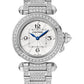 Cartier Pasha de Cartier White Gold 30 MM - White Gold Bracelet - Diamond Bezel - Opaline Flinqué Dial - WJPA0019