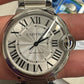 Cartier Ballon Bleu Stainless Steel 36 MM - Stainless Steel Bracelet - White Dial - WSBB0048