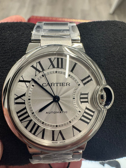 Cartier Ballon Bleu Stainless Steel 36 MM - Stainless Steel Bracelet - White Dial - WSBB0048