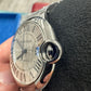 Cartier Ballon Bleu Stainless Steel 36 MM - Stainless Steel Bracelet - White Dial - WSBB0048