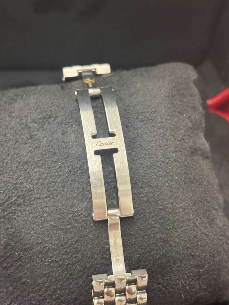 Cartier Panthére De Cartier Stainless Steel (Medium Model) 37 MM x 37 MM - Stainless Steel Bracelet - Stainless Steel Bezel - Silver Dial - WSPN0015