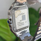 Cartier Santos de Cartier Stainless Steel 39.8 MM (Large Model) - Stainless Steel Bracelet - White Dial - WSSA0018