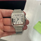Cartier Santos de Cartier Stainless Steel 39.8 MM (Large Model) - Stainless Steel Bracelet - White Dial - WSSA0018