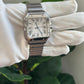 Cartier Santos de Cartier Stainless Steel 39.8 MM (Large Model) - Stainless Steel Bracelet - White Dial - WSSA0018