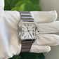 Cartier Santos de Cartier Stainless Steel 39.8 MM (Large Model) - Stainless Steel Bracelet - White Dial - WSSA0018