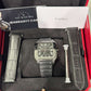 Cartier Santos de Cartier Stainless Steel 39.8 MM (Large Model) - Black Leather Strap - Black Dial - WSSA0039