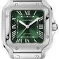 Cartier - Santos - 35 MM - Stainless Steel - Graduated Green Dial - WSSA0061