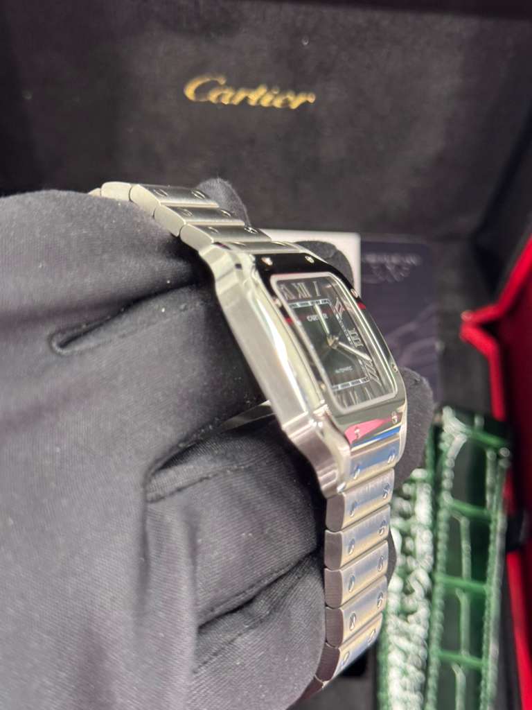 Cartier - Santos - 35 MM - Stainless Steel - Graduated Green Dial - WSSA0061