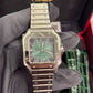 Cartier - Santos - 35 MM - Stainless Steel - Graduated Green Dial - WSSA0061
