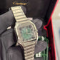 Cartier - Santos - 35 MM - Stainless Steel - Graduated Green Dial - WSSA0061