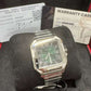 Cartier Santos de Cartier Stainless Steel 39.8 MM (Large Model) - Stainless Steel Bracelet - Green Dial - WSSA0062