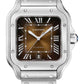 Cartier - Santos - 40 MM - Stainless Steel - Gradated Brown Sunray-Brushed Dial - WSSA0064