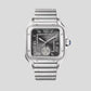 Cartier - Santos (Large model) - 40 MM - Stainless Steel - Anthracite Gray Sunray-Brushed Dial - WSSA0076