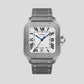 Cartier - Santos (Large model) - 47 MM - Titanium - Silvered Opaline Dial - WSSA0089