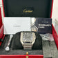Cartier Santos de Cartier Stainless Steel 39.8 MM (Large Model) - Black Dial - WSSA0096