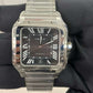 Cartier Santos de Cartier Stainless Steel 39.8 MM (Large Model) - Black Dial - WSSA0096