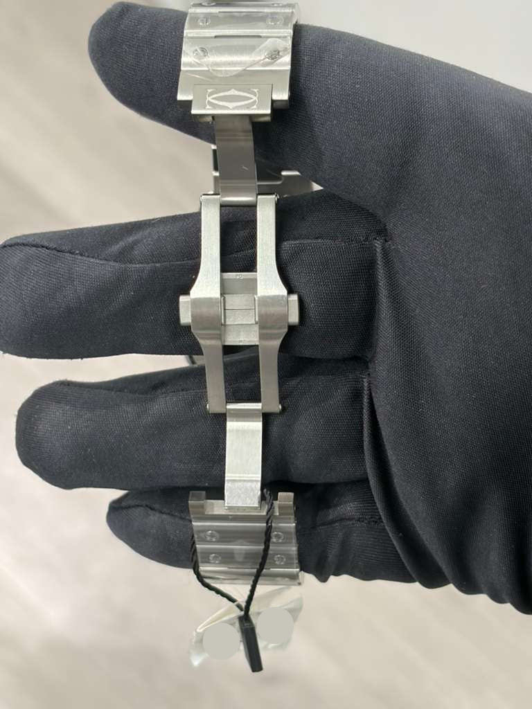 Cartier Santos de Cartier Stainless Steel 39.8 MM (Large Model) - Black Dial - WSSA0096