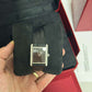 Cartier - Tank Must - Large Model - 33.7 MM x 25.5 MM - Stainless Steel - Black Lacquered Dial - Black Alligator Leather Strap - WSTA0108