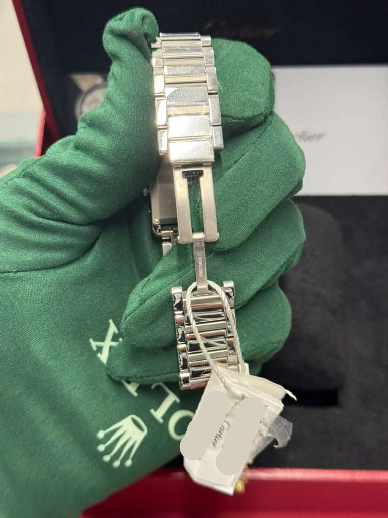 Cartier - Tank Must Solarbeat™ - Small Model - 29.5 MM x 22 MM - Stainless Steel - Silvered Dial - WSTA0121