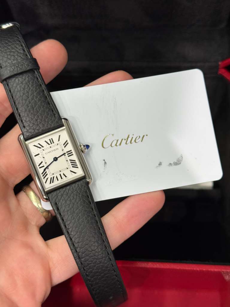 Cartier - Tank Must - Large Model - 33.7 MM x 25.5 MM - Stainless Steel - Silver Dial - WSTA0136