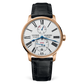 Ulysse Nardin Marine Rose Gold 42 MM -  Black Leather Strap - White Dial - 1182-310/40