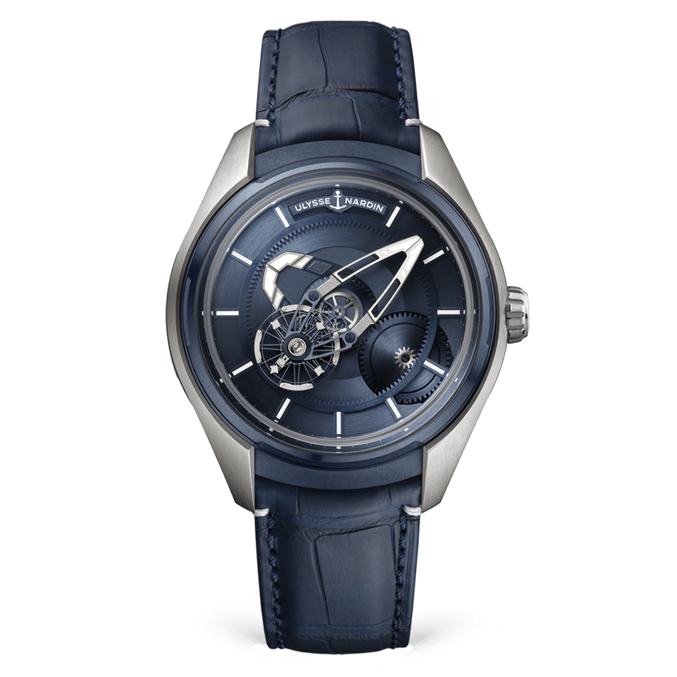 Ulysse Nardin Freak Titanium 43 MM -  Blue Leather Strap - Blue Dial - 2303-270/03