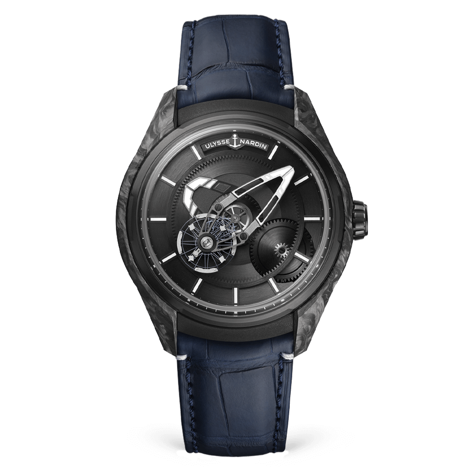 Ulysse Nardin Freak Carbonium 43 MM -  Blue Leather Strap - Black Dial - 2303-270/CARB