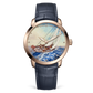 Ulysse Nardin Classico Rose Gold 40 MM - Blue Leather Strap - Blue Artistic Dial - 3202-136LE-2/MANARA.01