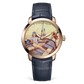 Ulysse Nardin Classico Rose Gold 40 MM - Blue Leather Strap - Yellow Artistic Dial - 3202-136LE-2/MANARA.02