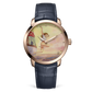 Ulysse Nardin Classico Rose Gold 40 MM - Blue Leather Strap - Yellow Artistic Dial - 3202-136LE-2/MANARA.03
