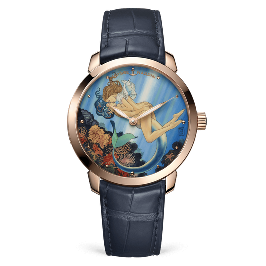 Ulysse Nardin Classico Rose Gold 40 MM - Blue Leather Strap - Blue Artistic Dial - 3202-136LE-2/MANARA.07