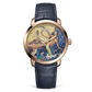 Ulysse Nardin Classico Rose Gold 40 MM - Blue Leather Strap - Yellow Artistic Dial - 3202-136LE-2/MANARA.10