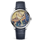 Ulysse Nardin Classico Stainless Steel 40 MM -  Blue Leather Strap - Yellow Artistic Dial - 3203-136LE-2/MANARA.10