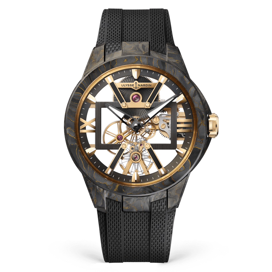 Ulysse Nardin Blast Carbonium 43 MM - Black Rubber Strap - Skeleton Dial - 3715-260-3/CARB