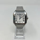 Cartier Santos de Cartier Stainless Steel 39.8 MM (Large Model) - Stainless Steel Bracelet - White Dial - WSSA0018