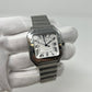 Cartier Santos de Cartier Stainless Steel 39.8 MM (Large Model) - Stainless Steel Bracelet - White Dial - WSSA0018