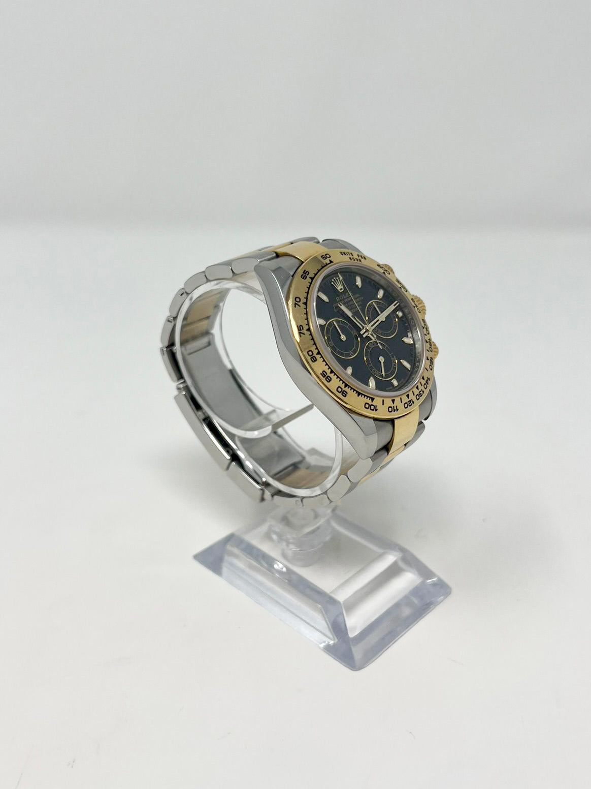 Rolex Oystersteel & Yellow Gold Daytona Watch - 40 MM - Oyster Bracelet - Black Dial - 116503 bki