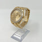 Rolex Yellow Gold Day-Date 40 MM - President Bracelet Watch - Diamond Bezel - Champagne Baguette Diamond Dial - 228348RBR chbdp